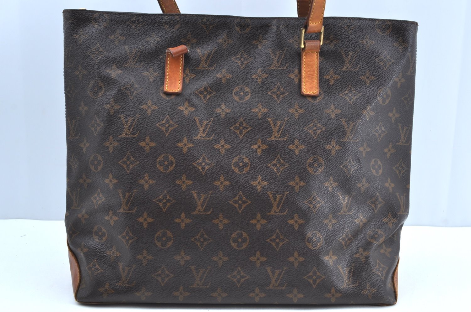 Authentic Louis Vuitton Monogram Cabas Mezzo Shoulder Tote Bag M51151 Junk K5828