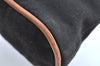 Authentic HERMES Bolide PM Pouch Purse Canvas Leather Black K5830