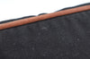 Authentic HERMES Bolide PM Pouch Purse Canvas Leather Black K5830