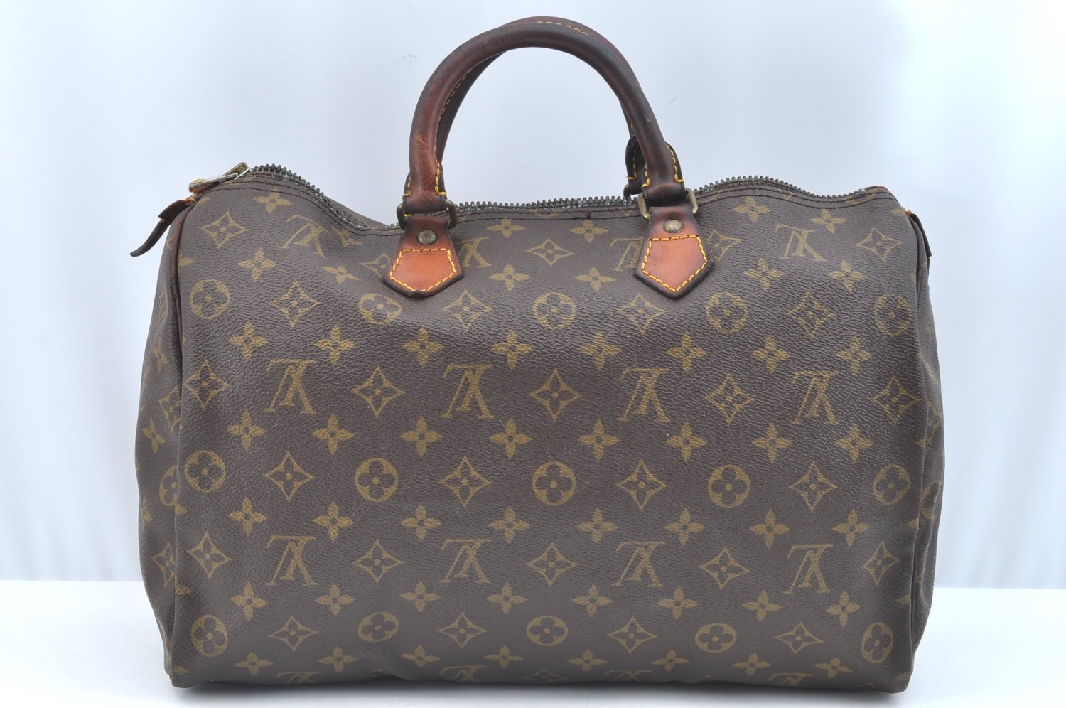 Authentic Louis Vuitton Monogram Speedy 35 Hand Boston Bag M41524 LV Junk K5831