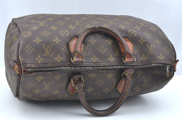 Authentic Louis Vuitton Monogram Speedy 35 Hand Boston Bag M41524 LV Junk K5831