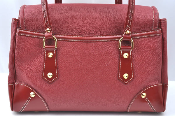 Authentic Louis Vuitton Suhali Rapsolu Shoulder Hand Bag Red M95849 LV K5833