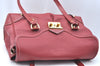 Authentic Louis Vuitton Suhali Rapsolu Shoulder Hand Bag Red M95849 LV K5833