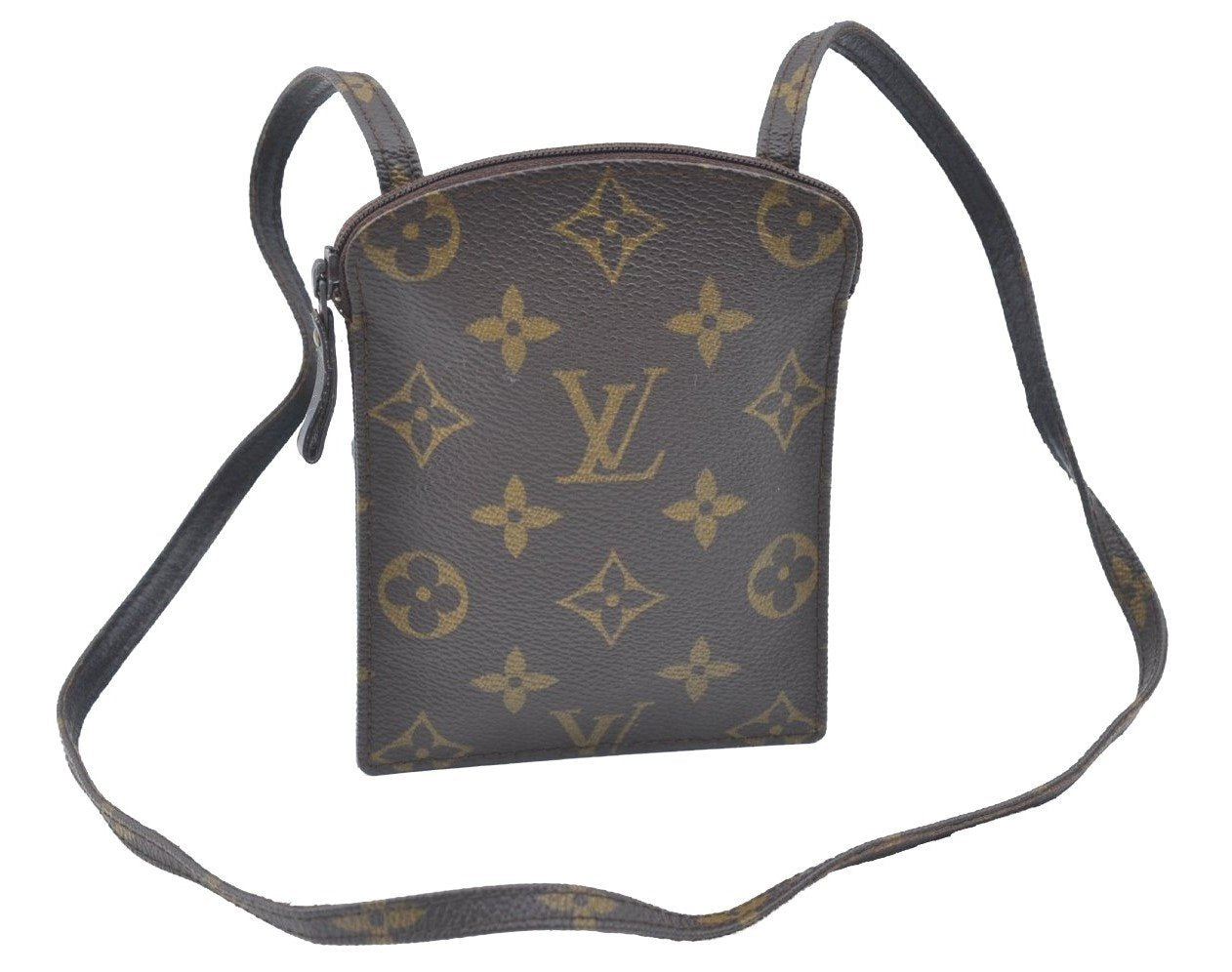 Authentic Louis Vuitton Monogram Pochette Secret M45484 Shoulder Bag Pouch K5835