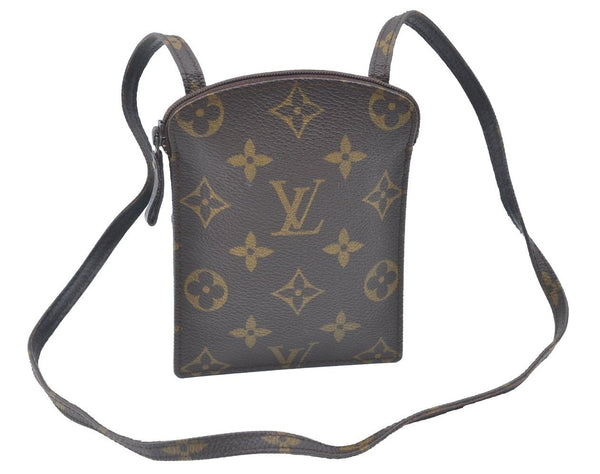 Authentic Louis Vuitton Monogram Pochette Secret M45484 Shoulder Bag Pouch K5835