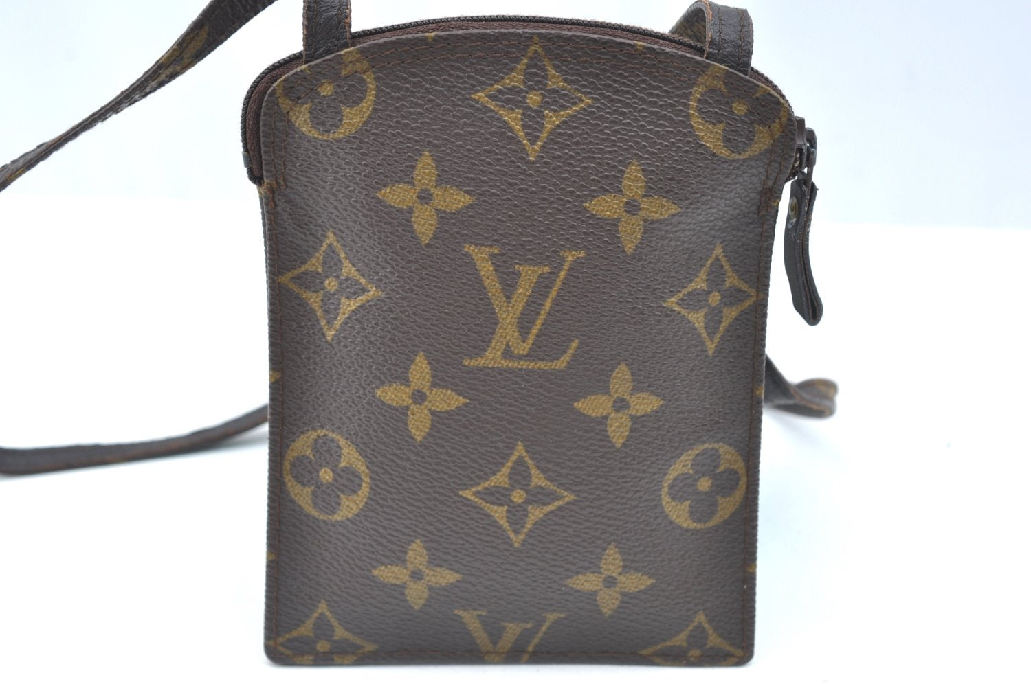 Authentic Louis Vuitton Monogram Pochette Secret M45484 Shoulder Bag Pouch K5835