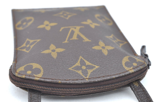 Authentic Louis Vuitton Monogram Pochette Secret M45484 Shoulder Bag Pouch K5835