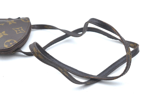 Authentic Louis Vuitton Monogram Pochette Secret M45484 Shoulder Bag Pouch K5835