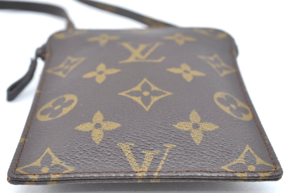 Authentic Louis Vuitton Monogram Pochette Secret M45484 Shoulder Bag Pouch K5835