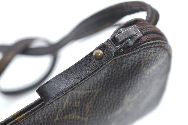 Authentic Louis Vuitton Monogram Pochette Secret M45484 Shoulder Bag Pouch K5835