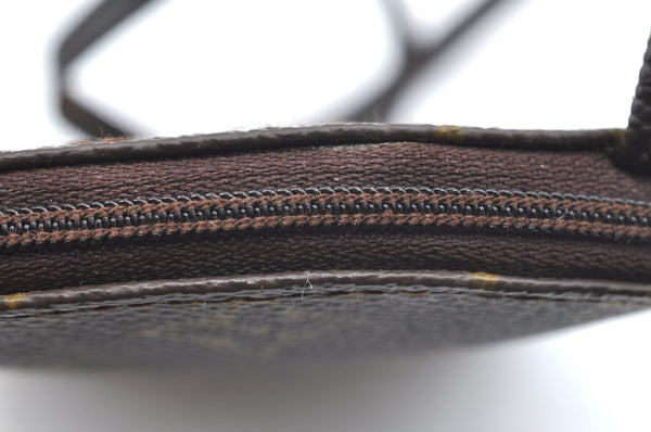 Authentic Louis Vuitton Monogram Pochette Secret M45484 Shoulder Bag Pouch K5835