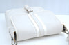 Authentic BURBERRY Vintage Leather Shoulder Bag Purse White K5837