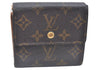 Authentic Louis Vuitton Monogram M61652 Porte Monnaie Billet Carte Credit K5840