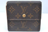 Authentic Louis Vuitton Monogram M61652 Porte Monnaie Billet Carte Credit K5840