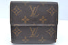 Authentic Louis Vuitton Monogram M61652 Porte Monnaie Billet Carte Credit K5840