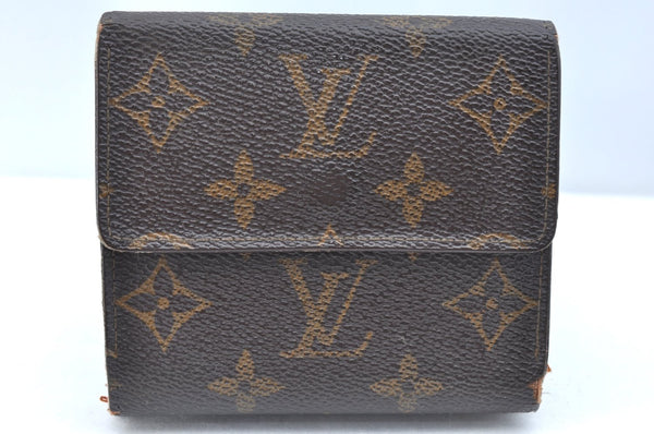 Authentic Louis Vuitton Monogram M61652 Porte Monnaie Billet Carte Credit K5840