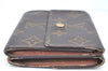 Authentic Louis Vuitton Monogram M61652 Porte Monnaie Billet Carte Credit K5840