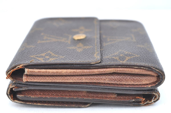 Authentic Louis Vuitton Monogram M61652 Porte Monnaie Billet Carte Credit K5840
