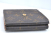 Authentic Louis Vuitton Monogram M61652 Porte Monnaie Billet Carte Credit K5840