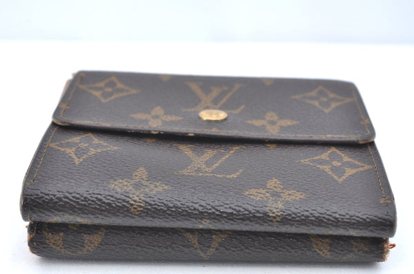Authentic Louis Vuitton Monogram M61652 Porte Monnaie Billet Carte Credit K5840