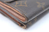 Authentic Louis Vuitton Monogram M61652 Porte Monnaie Billet Carte Credit K5840
