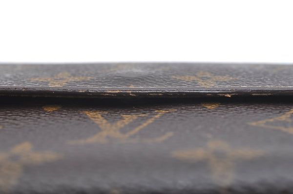 Authentic Louis Vuitton Monogram M61652 Porte Monnaie Billet Carte Credit K5840