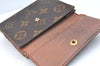 Authentic Louis Vuitton Monogram M61652 Porte Monnaie Billet Carte Credit K5840