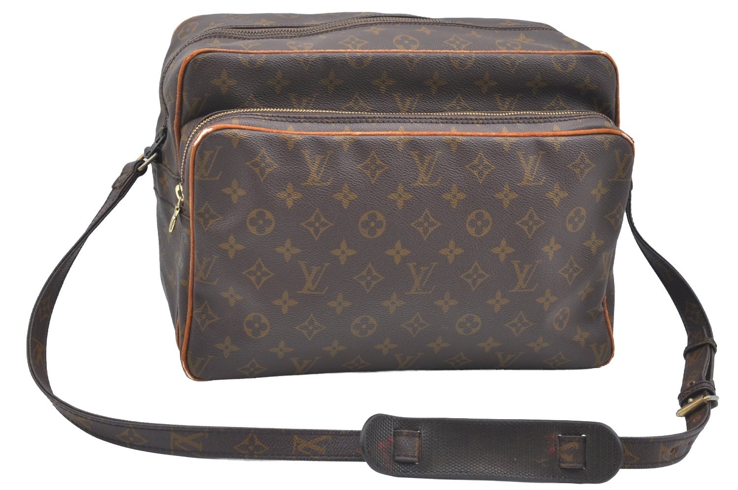 Authentic Louis Vuitton Monogram Nile 34 Shoulder Cross Body Bag Old Model K5842