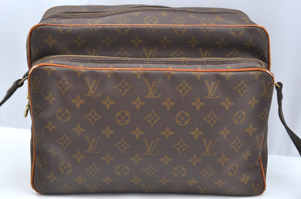 Authentic Louis Vuitton Monogram Nile 34 Shoulder Cross Body Bag Old Model K5842