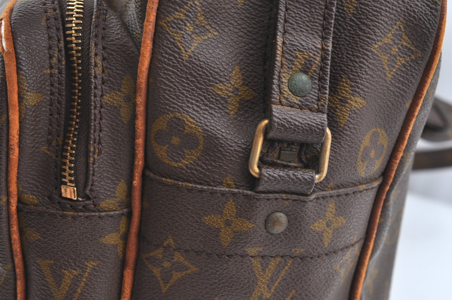 Authentic Louis Vuitton Monogram Nile 34 Shoulder Cross Body Bag Old Model K5842