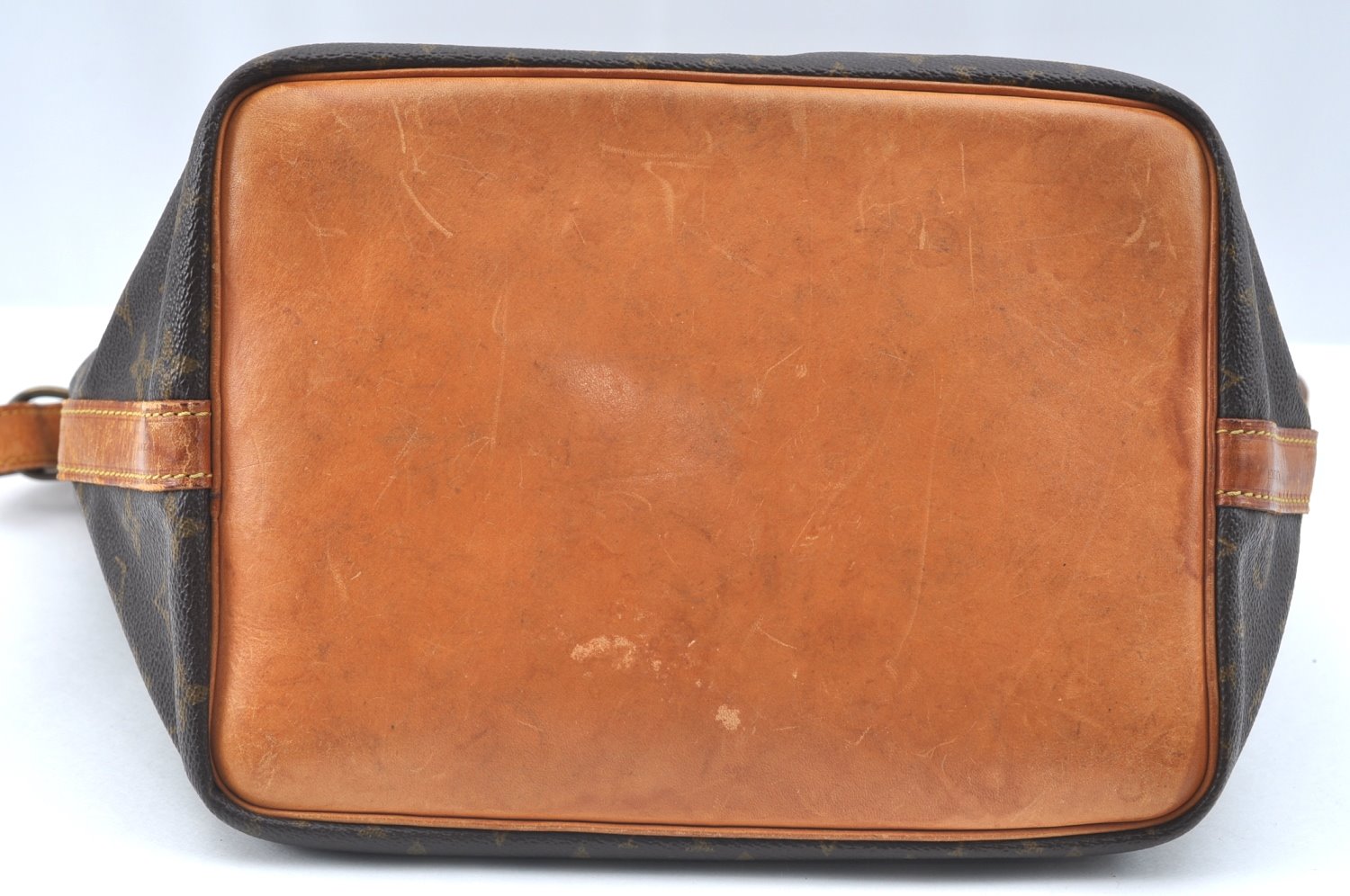 Authentic Louis Vuitton Monogram Petit Noe M42226 Shoulder Drawstring Bag K5845