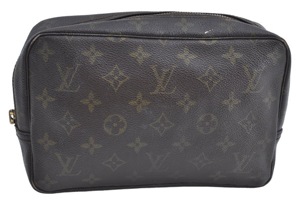 Auth Louis Vuitton Monogram Trousse Toilette 23 Clutch Bag M47524 LV Junk K5846