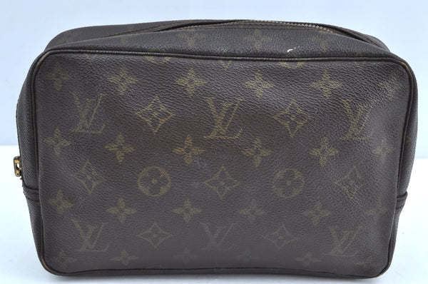 Auth Louis Vuitton Monogram Trousse Toilette 23 Clutch Bag M47524 LV Junk K5846