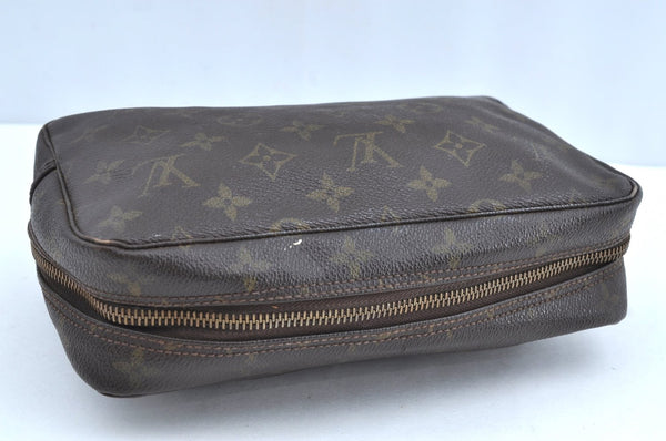 Auth Louis Vuitton Monogram Trousse Toilette 23 Clutch Bag M47524 LV Junk K5846