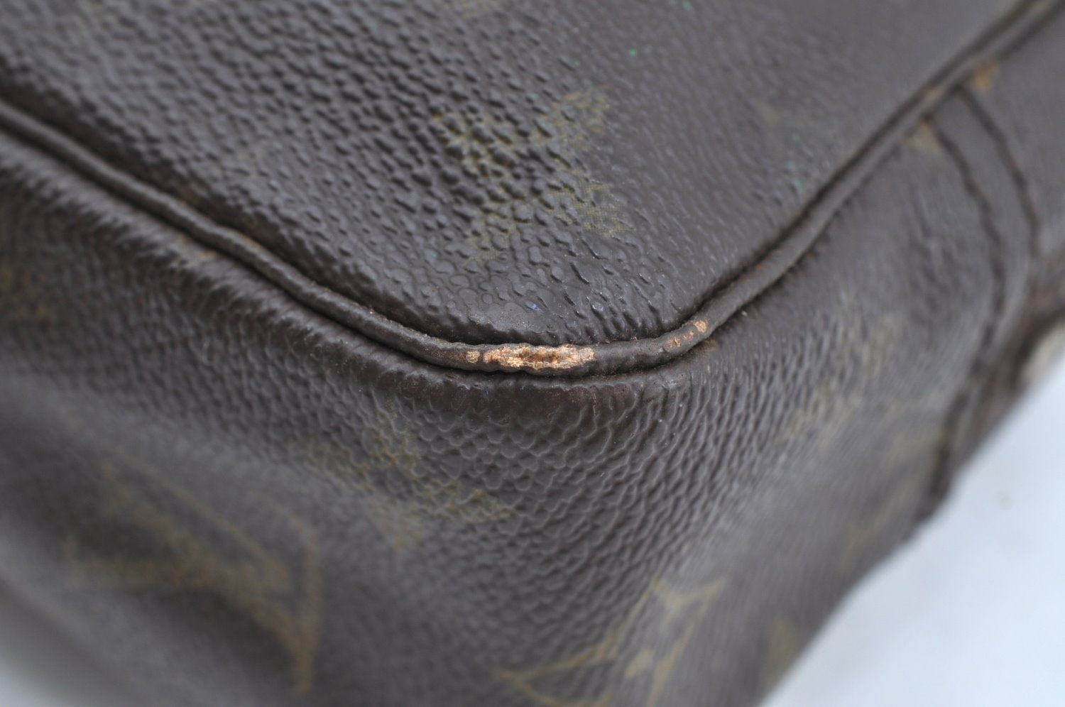 Auth Louis Vuitton Monogram Trousse Toilette 23 Clutch Bag M47524 LV Junk K5846