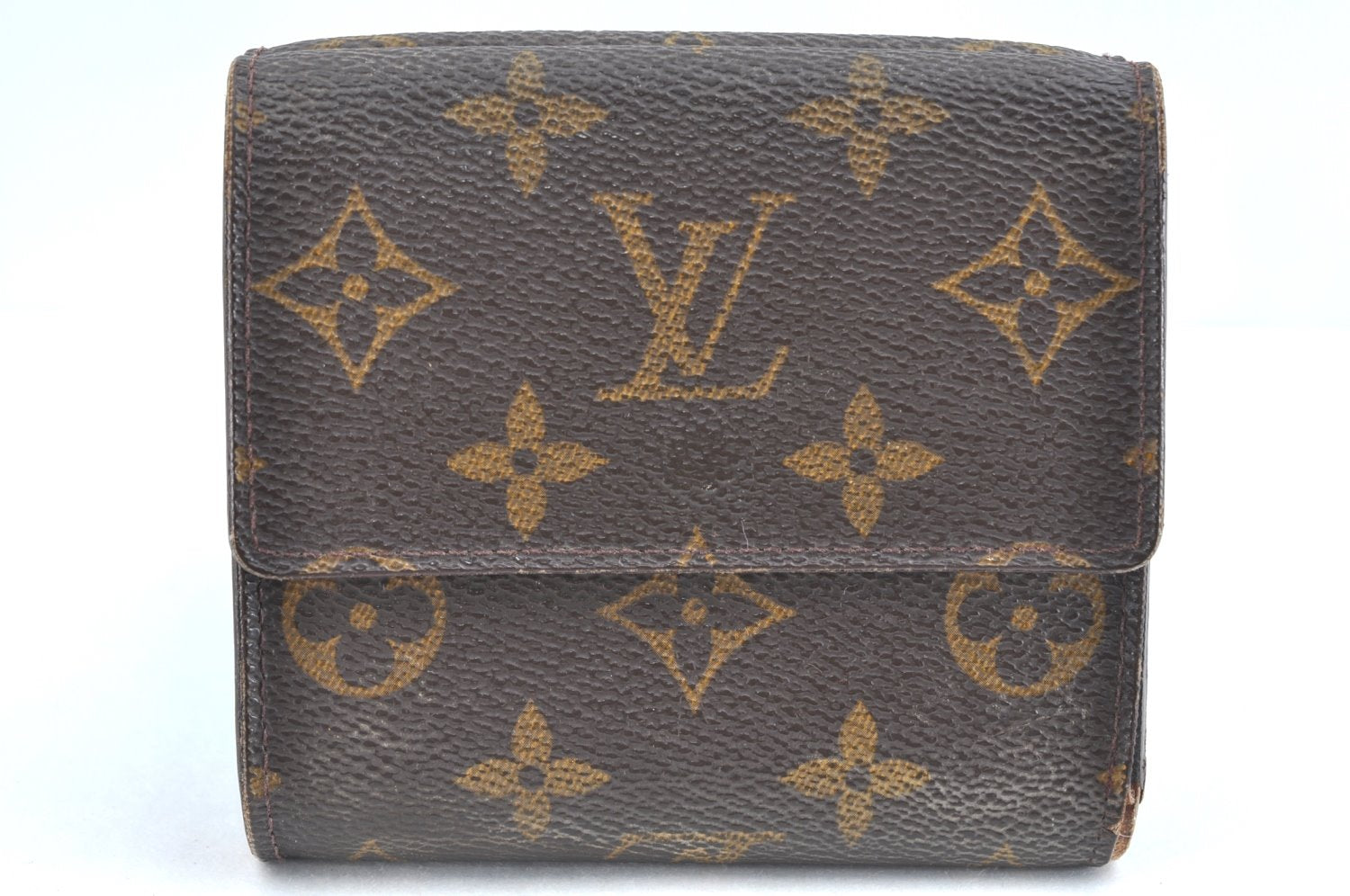 Authentic Louis Vuitton Monogram M61652 Porte Monnaie Billet Carte Credit K5851