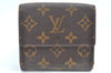 Authentic Louis Vuitton Monogram M61652 Porte Monnaie Billet Carte Credit K5851