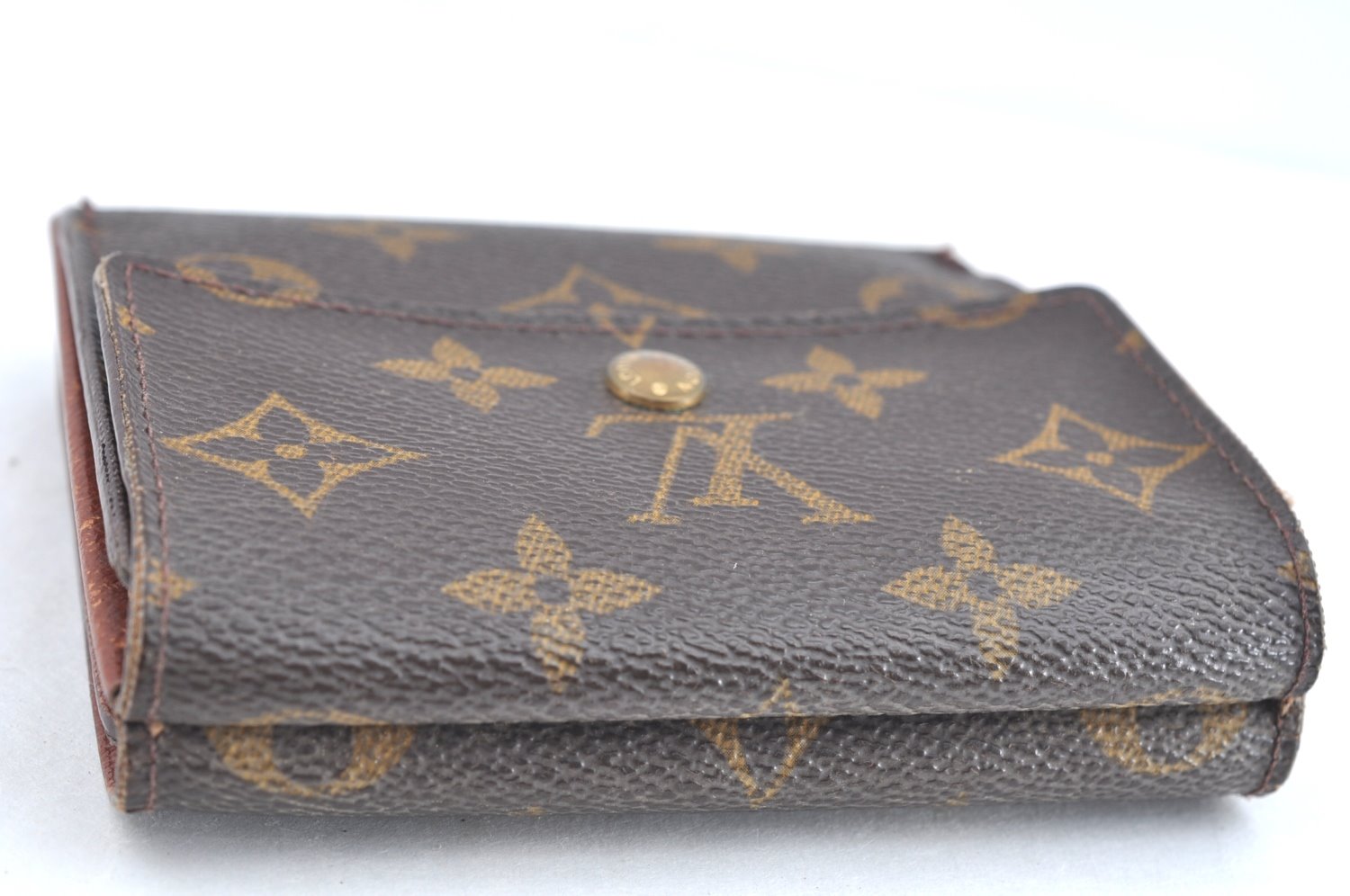 Authentic Louis Vuitton Monogram M61652 Porte Monnaie Billet Carte Credit K5851