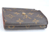 Authentic Louis Vuitton Monogram M61652 Porte Monnaie Billet Carte Credit K5851