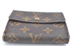 Authentic Louis Vuitton Monogram M61652 Porte Monnaie Billet Carte Credit K5851