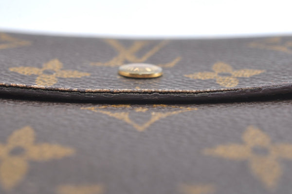 Authentic Louis Vuitton Monogram M61652 Porte Monnaie Billet Carte Credit K5851