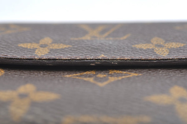 Authentic Louis Vuitton Monogram M61652 Porte Monnaie Billet Carte Credit K5851