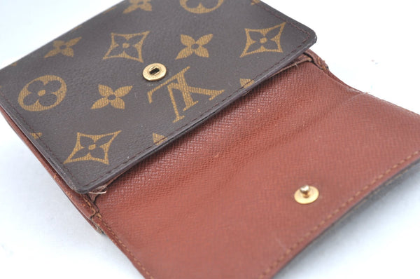 Authentic Louis Vuitton Monogram M61652 Porte Monnaie Billet Carte Credit K5851