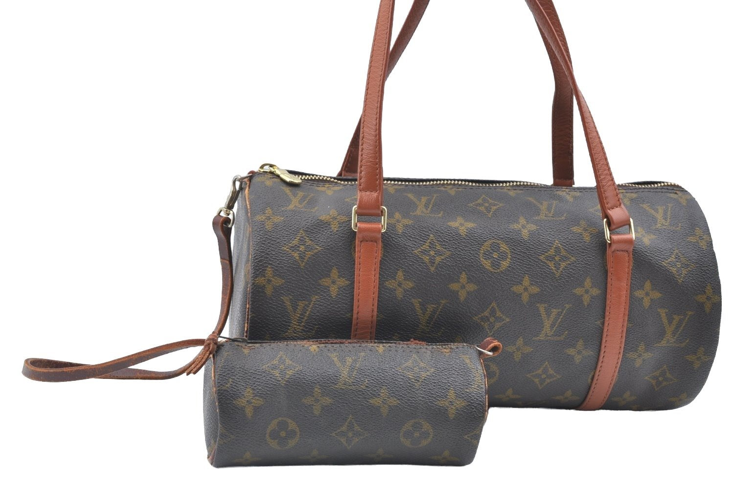 Authentic Louis Vuitton Monogram Papillon 30 Hand Bag Old Model LV K5854