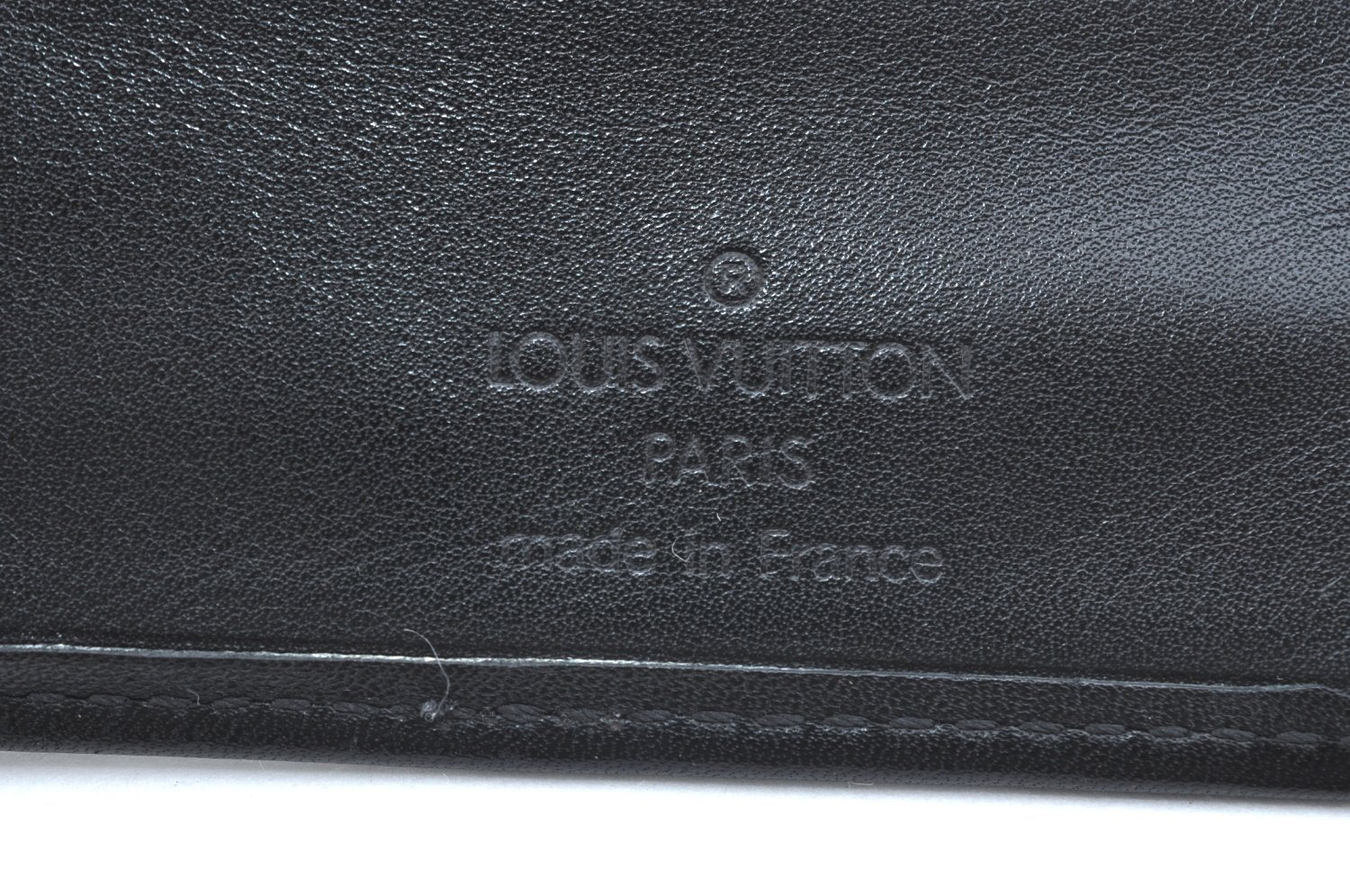 Auth Louis Vuitton Chicago Porte Valeurs Cartes 12 Credit Wallet Black LV K5856