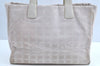 Authentic CHANEL New Travel Line Shoulder Tote Bag Nylon Leather Pink K5858