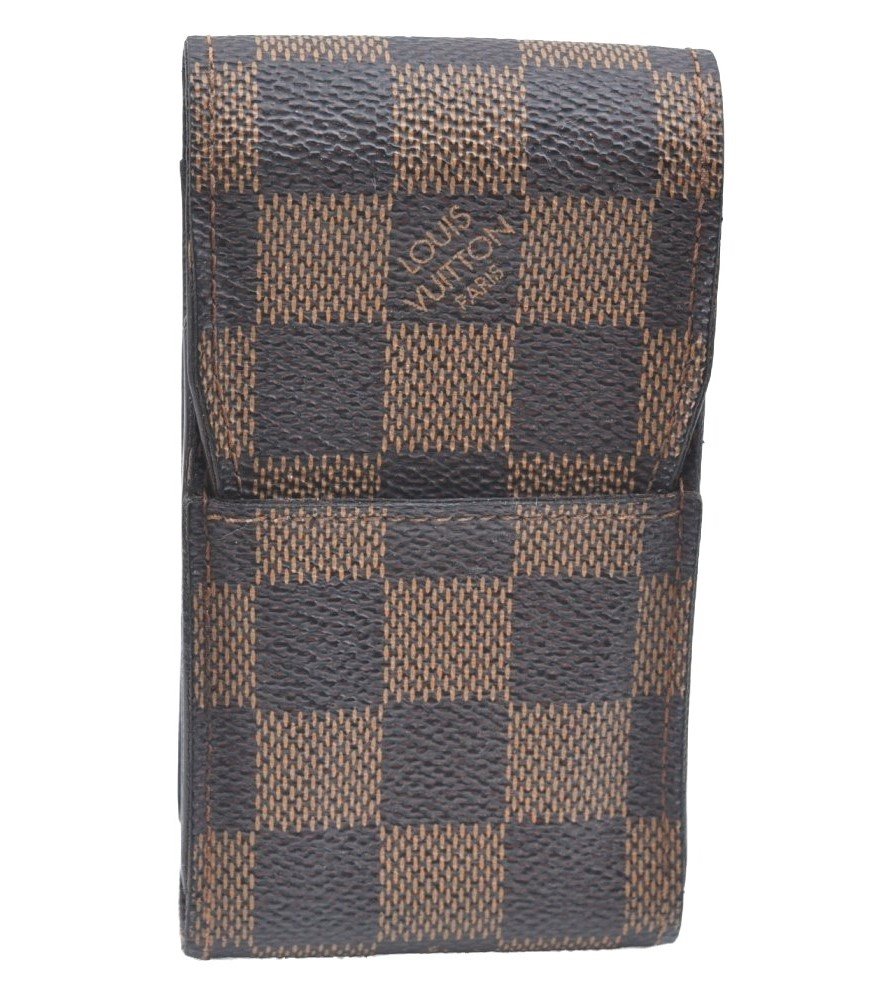 Authentic Louis Vuitton Damier Etui Cigarette Case N63024 LV K5862