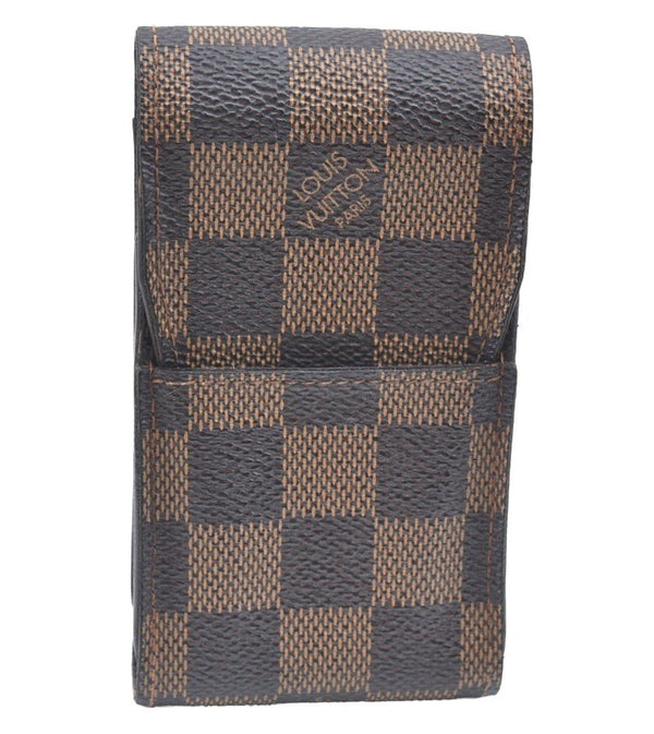 Authentic Louis Vuitton Damier Etui Cigarette Case N63024 LV K5862