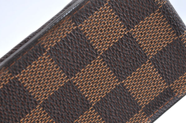 Authentic Louis Vuitton Damier Etui Cigarette Case N63024 LV K5862