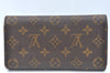 Authentic Louis Vuitton Monogram Porte Tresor International M61215 Wallet K5870